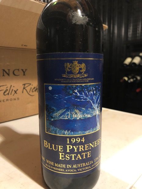 1994 Blue Pyrenees Estate Estate Red, Australia, Victoria, Western ...