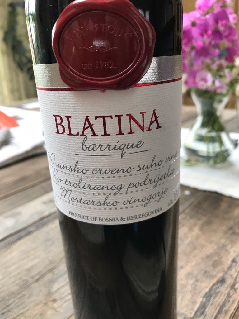 2005 Vina Stojić Blatina Barrique Bosnia Herzegovina Hercegovina