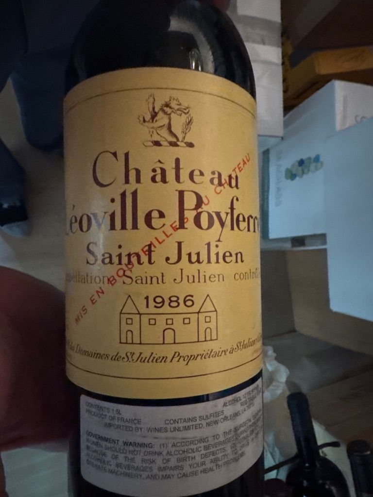 1986 Château Léoville Poyferré - CellarTracker