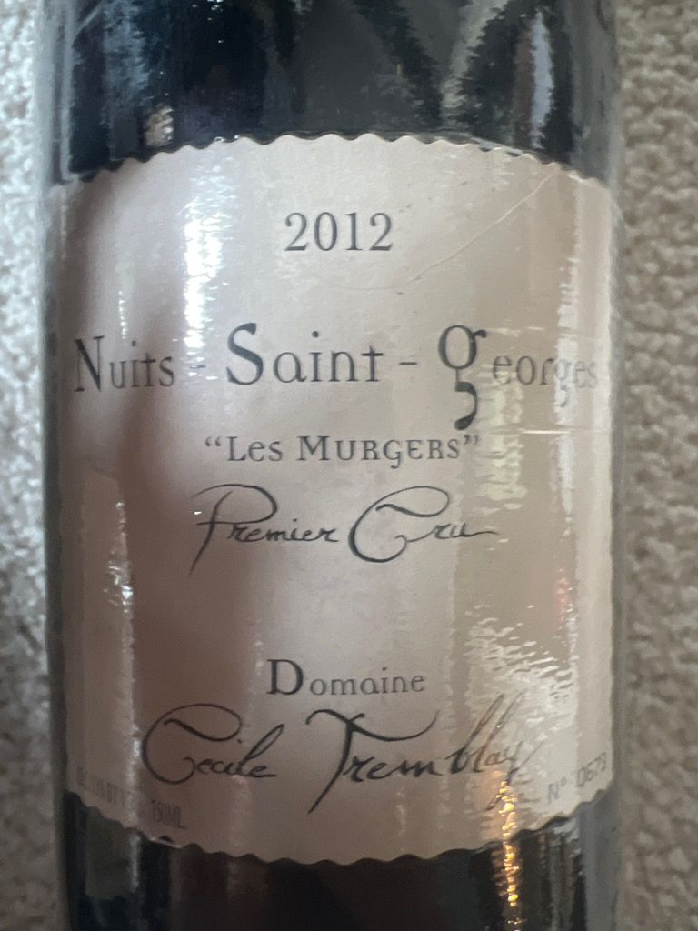 2013 Cecile Tremblay Nuits-Saint-Georges 1er Cru Les Murgers