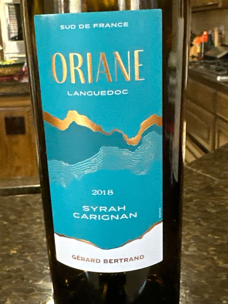 2018 Gérard Bertrand Languedoc Oriane Syrah/Carignan, France, Languedoc