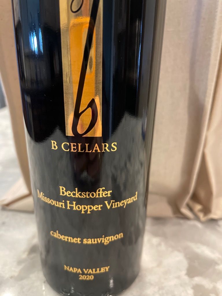 2021 B Cellars Cabernet Sauvignon Beckstoffer Missouri Hopper Vineyard ...