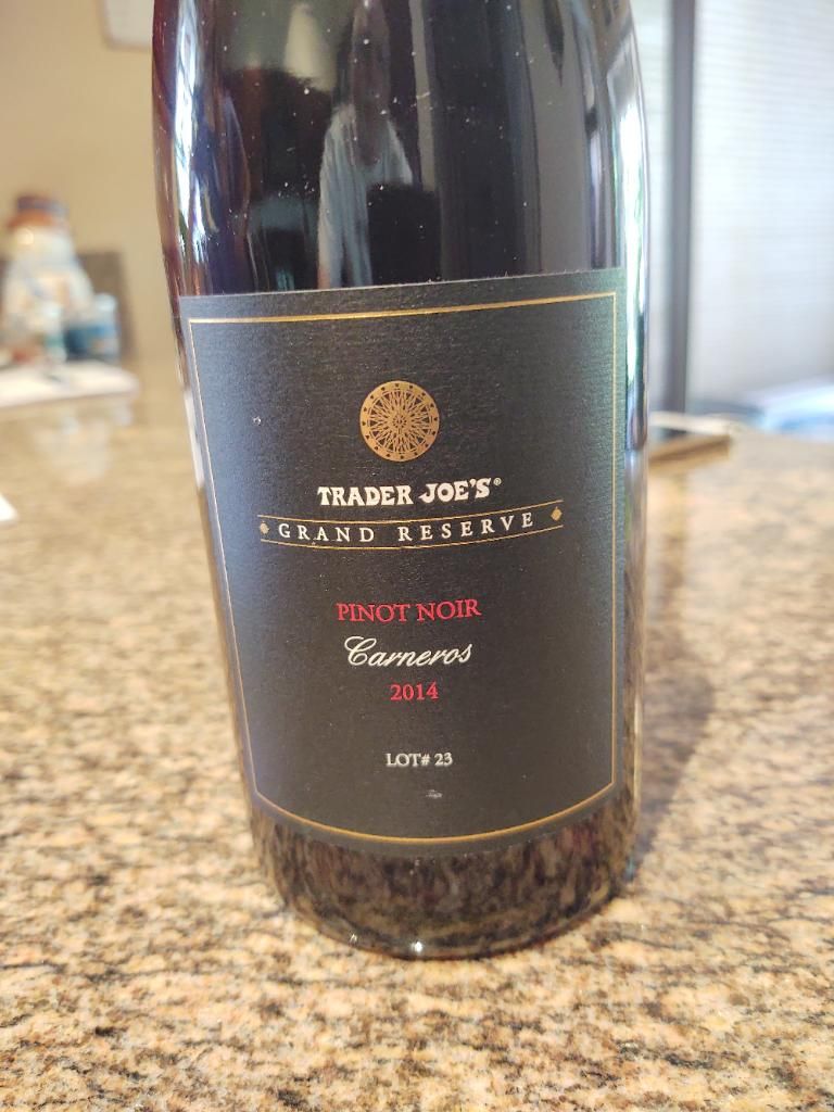 2014 Trader Joe's Pinot Noir Grand Reserve Lot 23 Carneros, USA