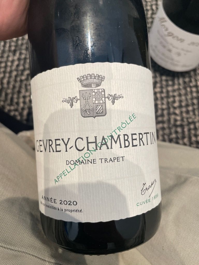 2020 Domaine Trapet Gevrey-Chambertin Cuvée 1859 - CellarTracker