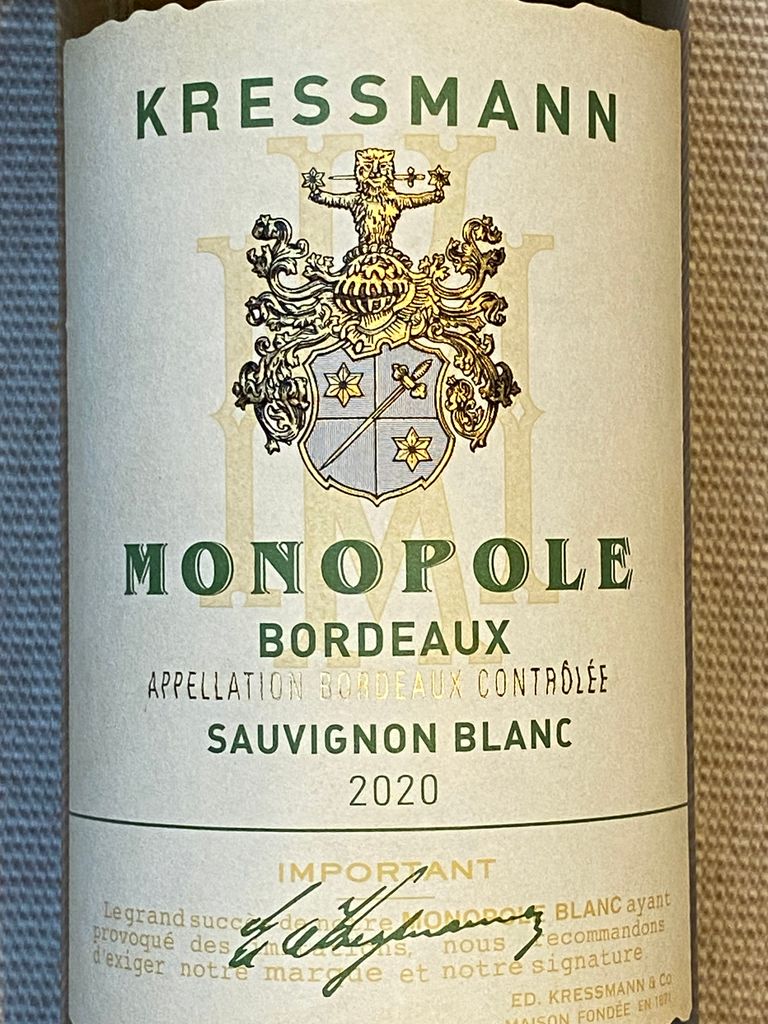 2019 Kressmann Bordeaux Monopole - CellarTracker