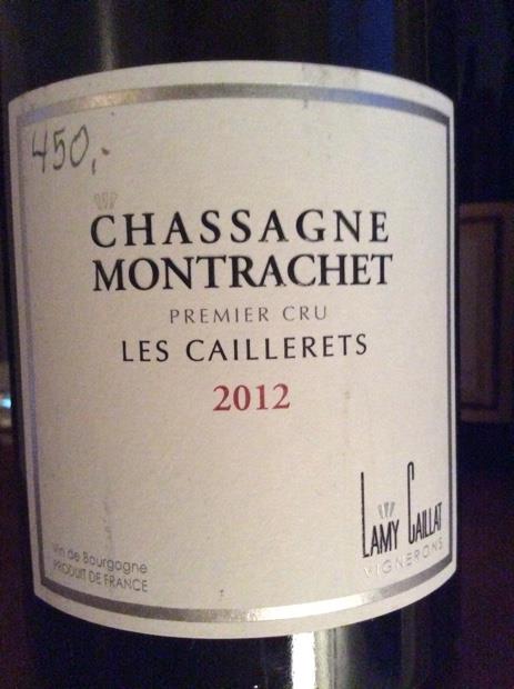 2022 Lamy-Caillat Chassagne-Montrachet 1er Cru Les Caillerets