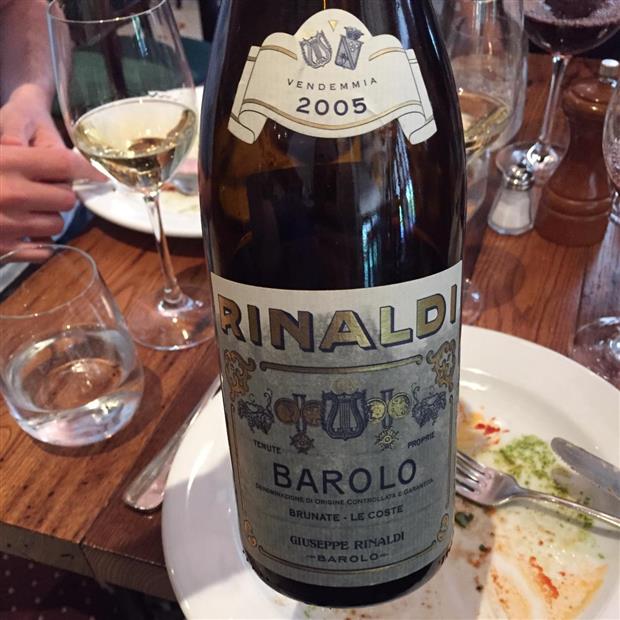 2005 Giuseppe Rinaldi Barolo Brunate Le Coste CellarTracker