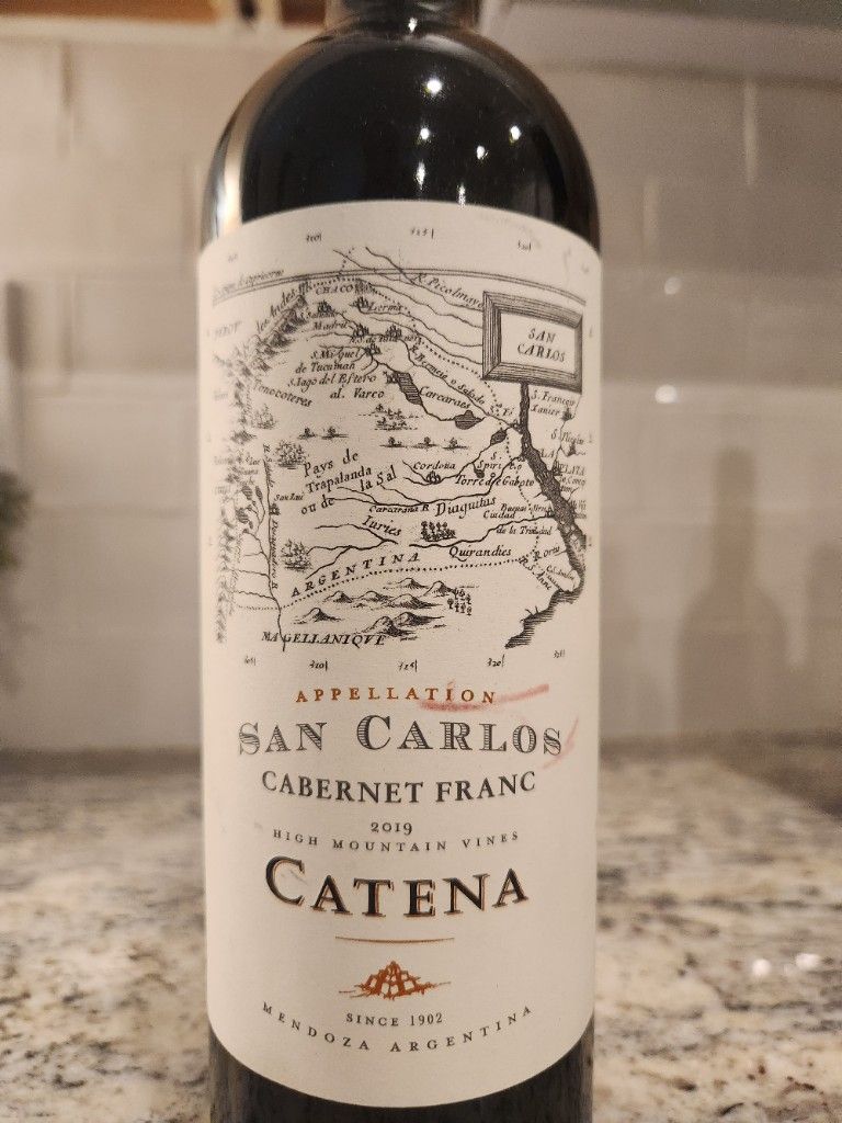 2019 Bodega Catena Zapata Cabernet Franc San Carlos CellarTracker