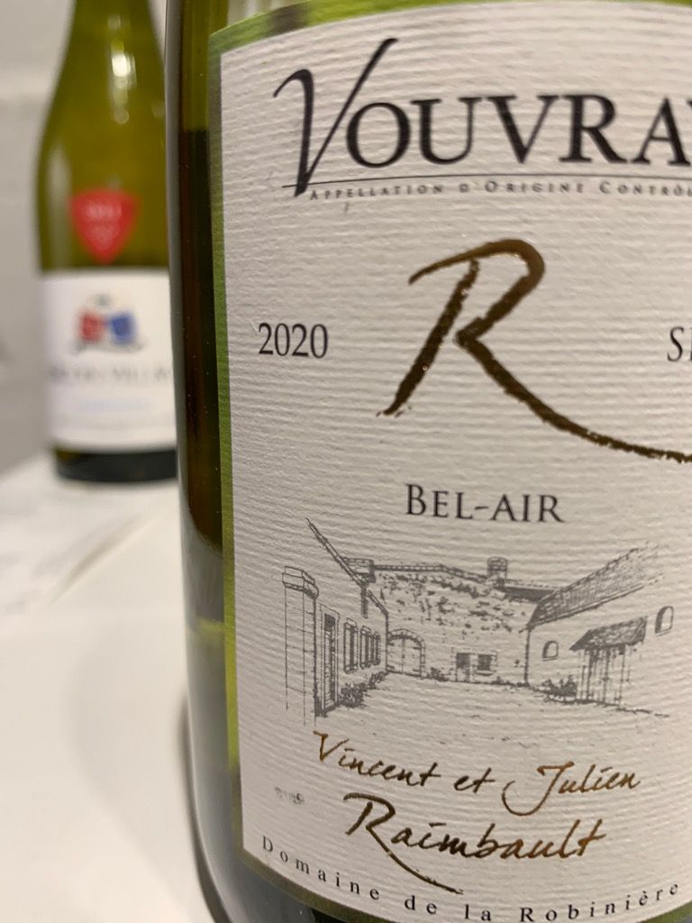 2020 Domaine de la Robinière / Vincent Raimbault Vouvray Sec Bel Air