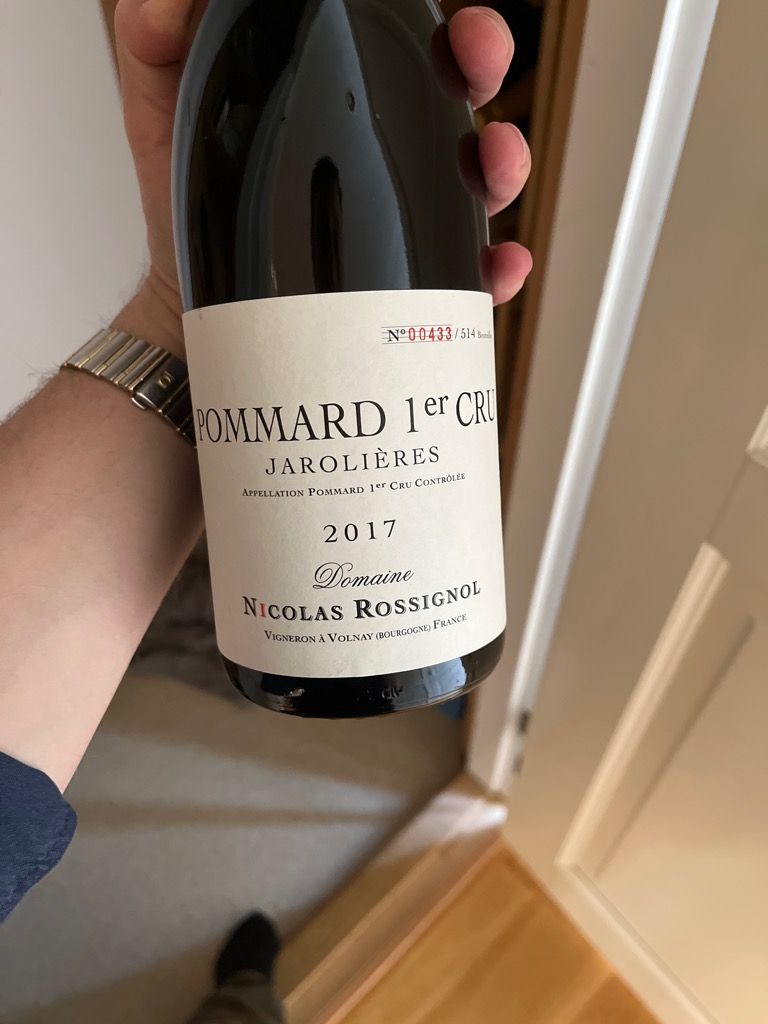 2019 Nicolas Rossignol Pommard 1er Cru Les Jarollieres, France ...