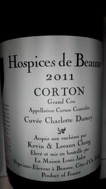 2005 Hospices de Beaune Corton-Cuvée Charlotte Dumay Maison Louis