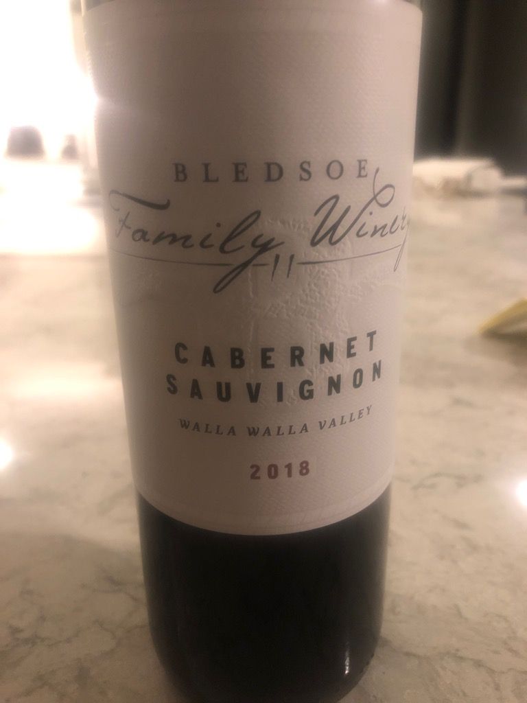 2018 Bledsoe Family Winery Cabernet Sauvignon, USA, Washington ...