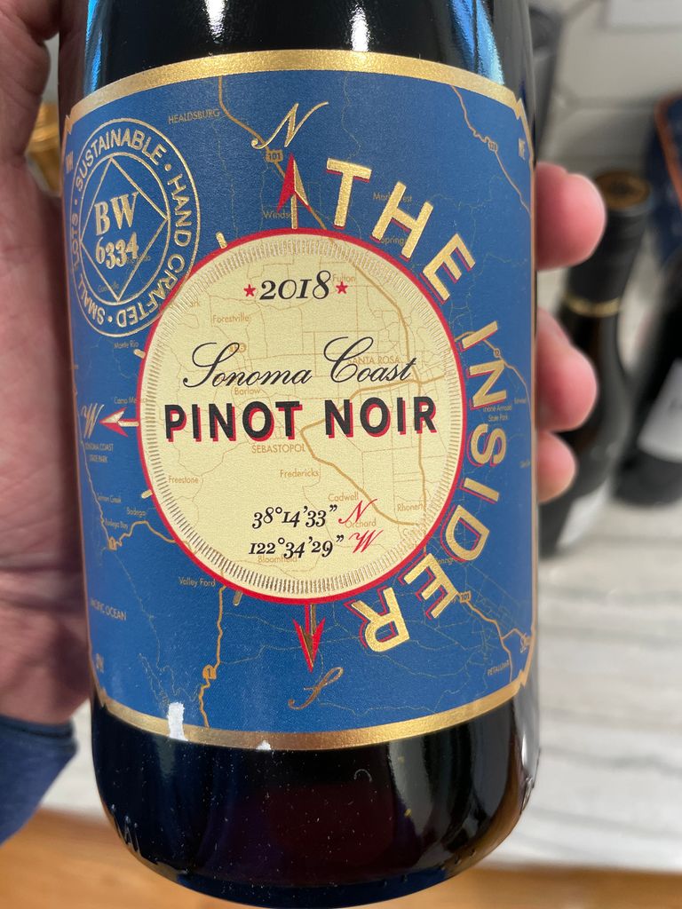 2018 Vinum Cellars Pinot Noir The Insider, USA, California, Sonoma