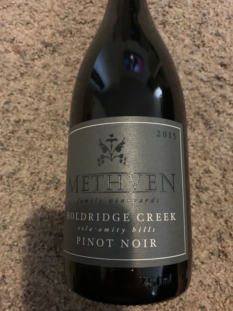 2015 Methven Family Vineyards Pinot Noir Holdridge Creek, USA, Oregon