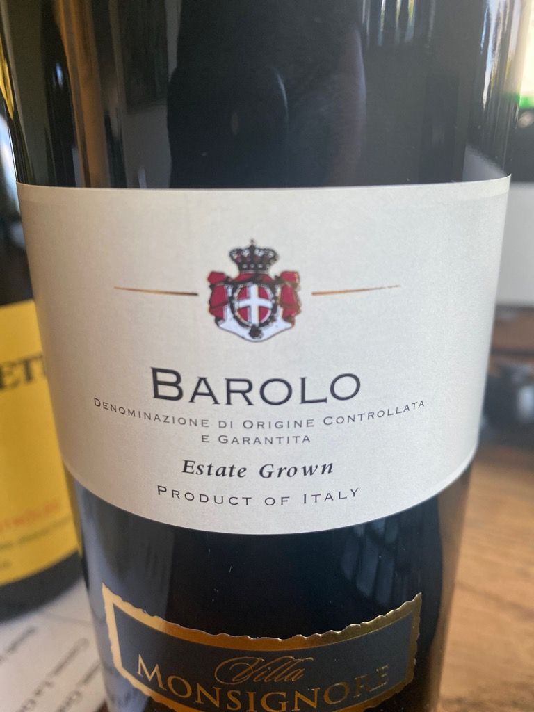 2016 Villa Monsignore Barolo, Italy, Piedmont, Langhe, Barolo ...