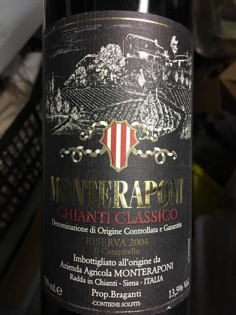 2020 Monteraponi Chianti Classico Riserva Il Campitello