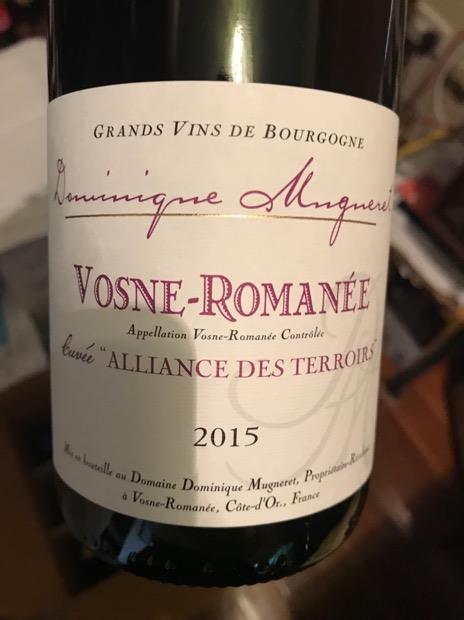2015 Domaine Dominique Mugneret Vosne-Romanée Alliance des