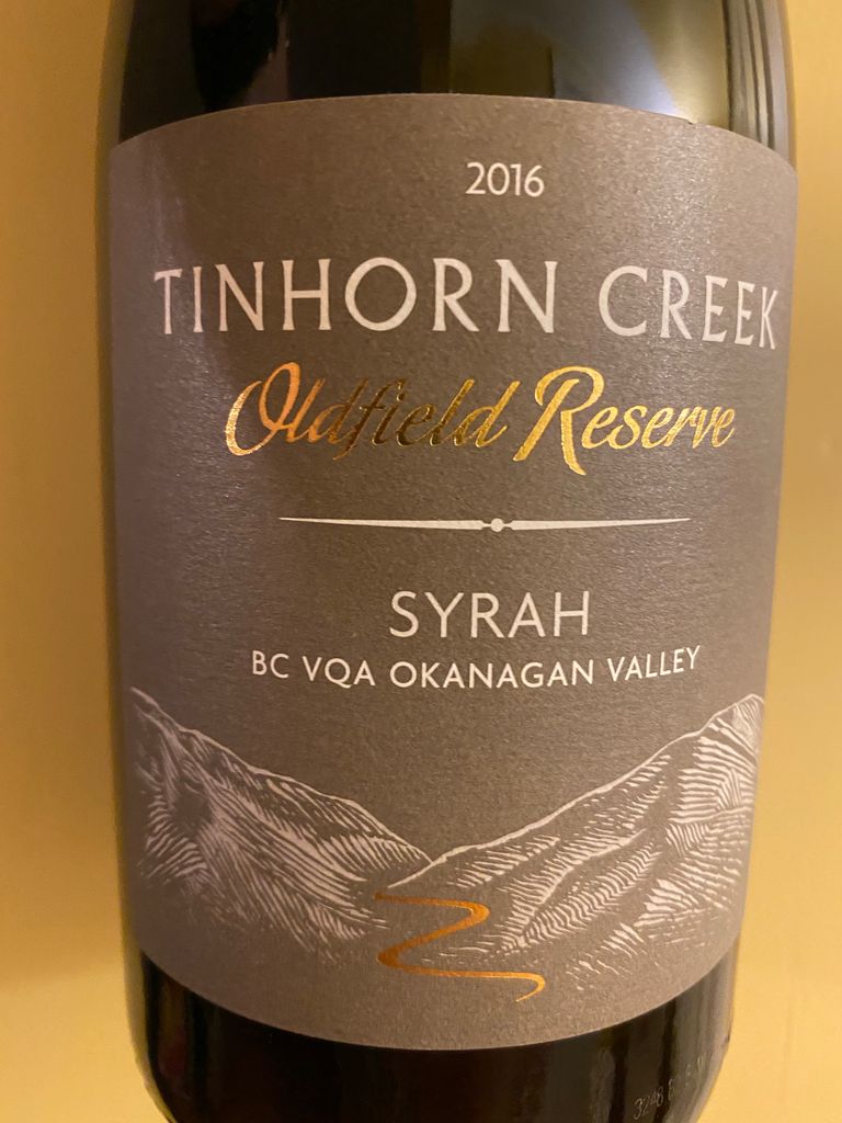 2017 Tinhorn Creek Syrah Oldfield Reserve, Canada, British Columbia
