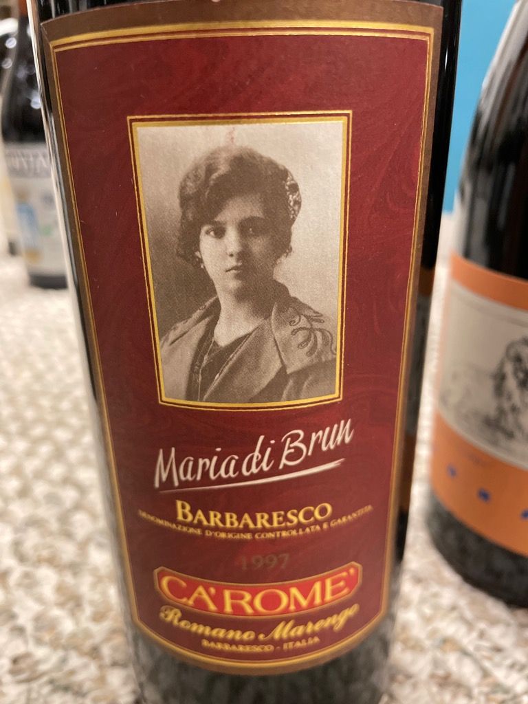 1997 Ca' Rome' di Romano Marengo Barbaresco Maria di Brun, Italy