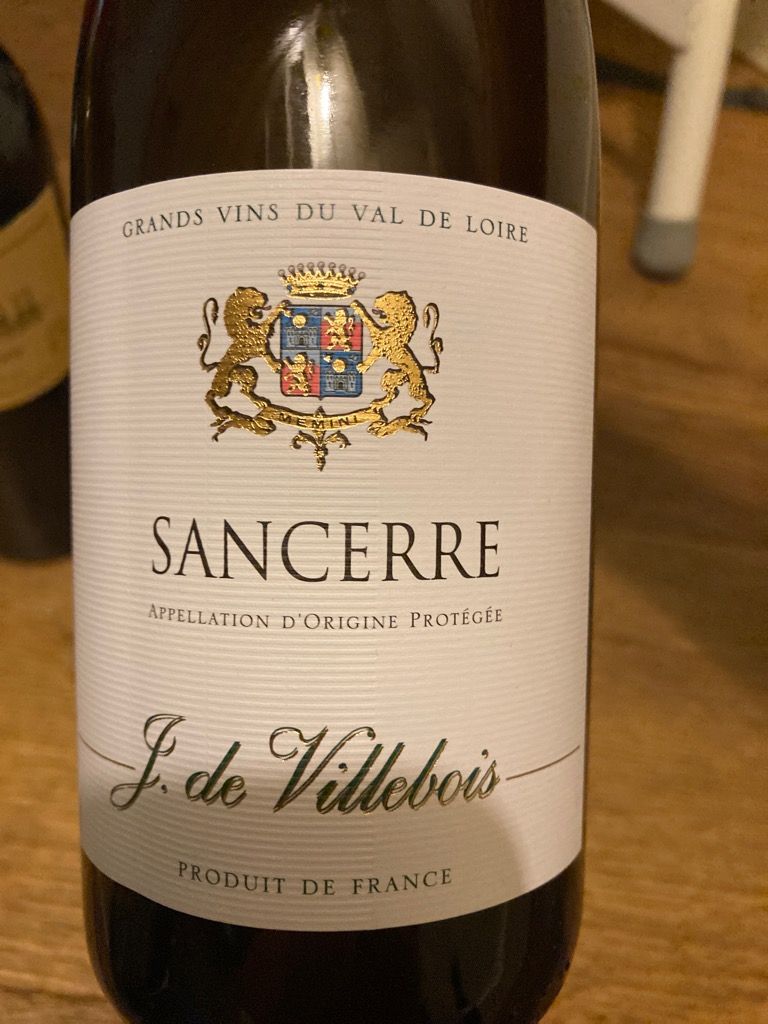2021 Joost De Villebois Sancerre, France, Loire Valley, Upper Loire