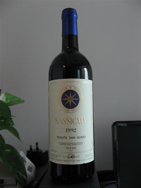 1992 Tenuta San Guido Sassicaia - CellarTracker