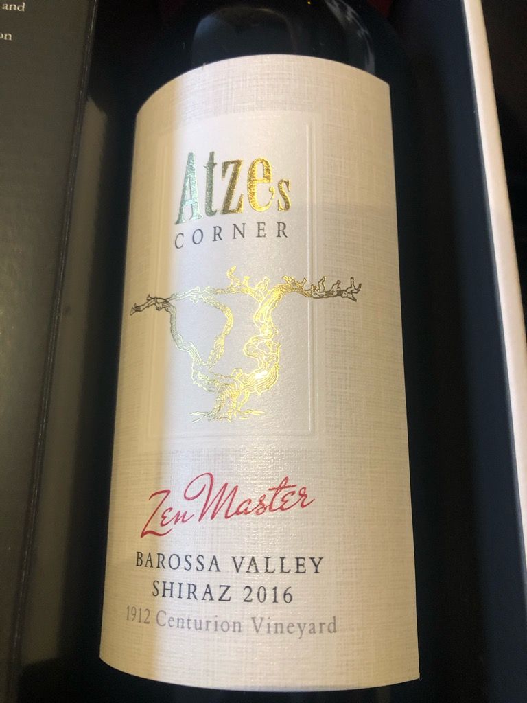 2016 Atze's Corner Wines Shiraz The Zen Master, Australia, South