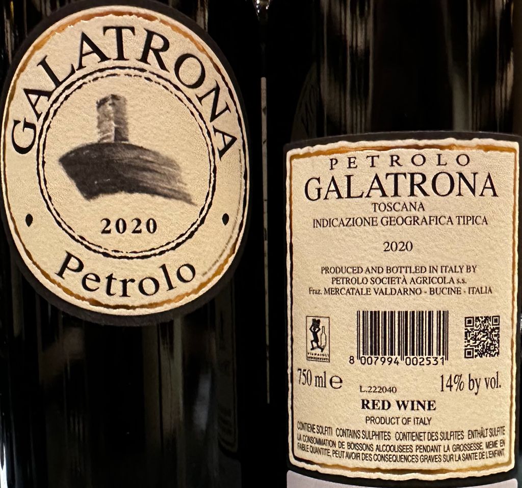 2020 Fattoria Petrolo Galatrona - CellarTracker