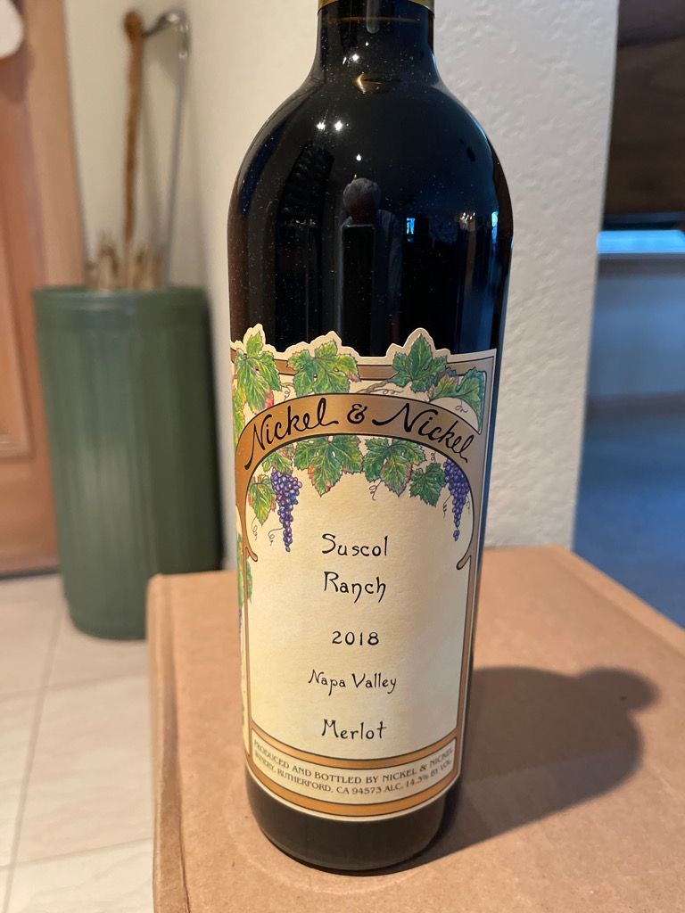 2018 Nickel & Nickel Merlot Suscol Ranch, USA, California, Napa Valley