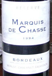 2003 Marquis de Chasse Merlot Cabernet - CellarTracker