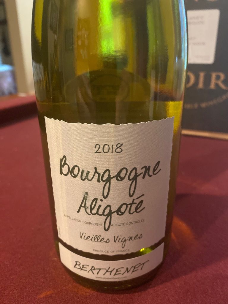 2018 Domaine Jean-Pierre Berthenet Bourgogne-Aligoté Vieilles Vignes ...