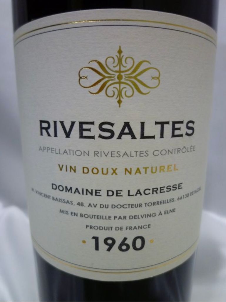 ワイン Domaine de Lacresse Rivesaltes 1958 Domaine de Lacresse Rivesaltes 1958 Domaine de Lacresse Rivesaltes
