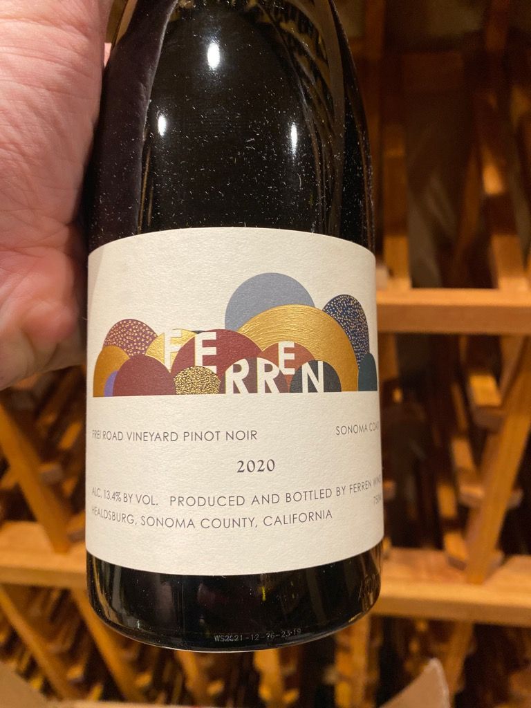 2020 Ferren Wines Pinot Noir Frei Road Vineyard, USA, California ...