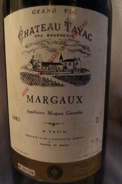古酒 Chateau Tayac MARGAUX 1997年 シャトータヤック マルゴー 1997