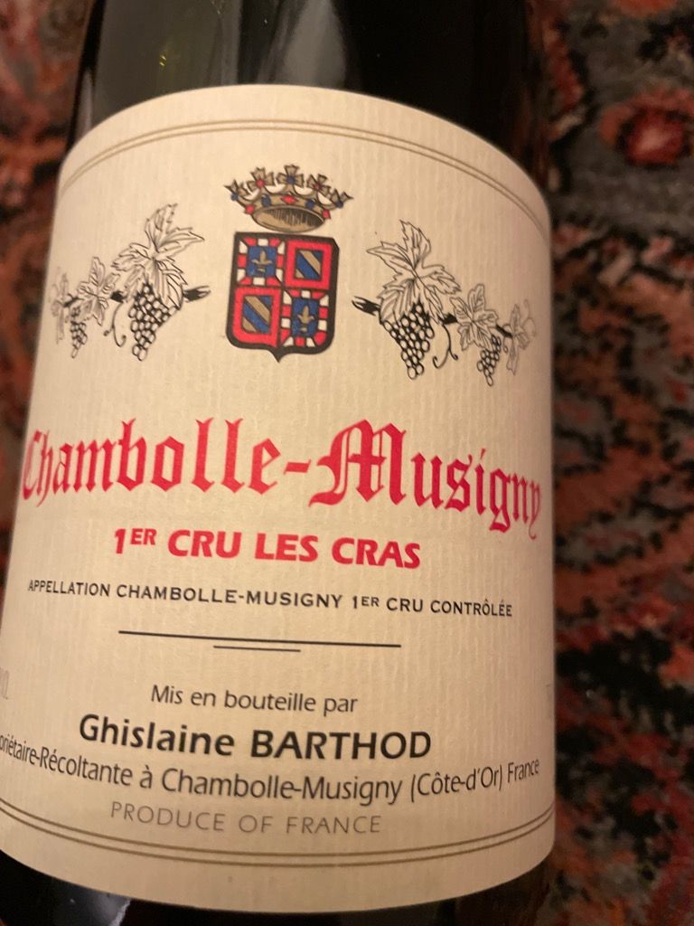 2013 Domaine Ghislaine Barthod Chambolle-Musigny 1er Cru Les Cras