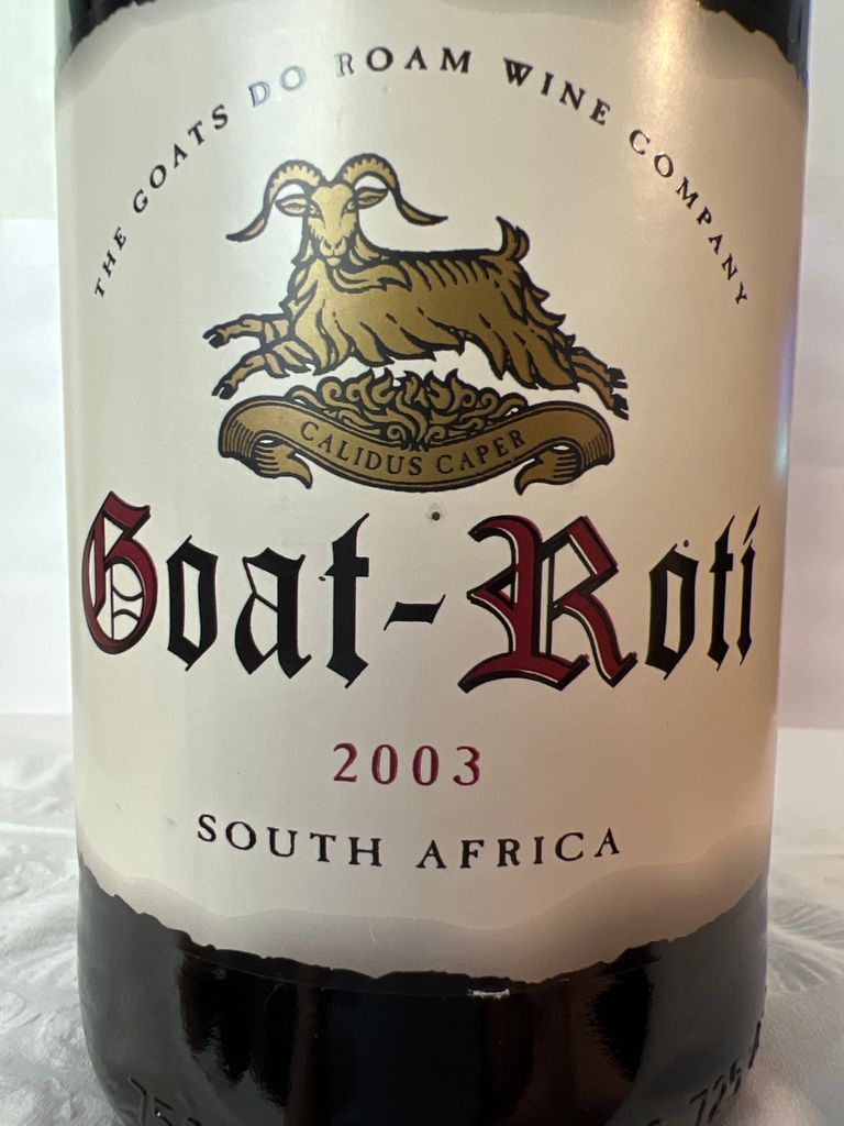 Goat Rottie 2003 Goats do Roam Wine Company Goat-Roti, South Africa, Western Cape ...