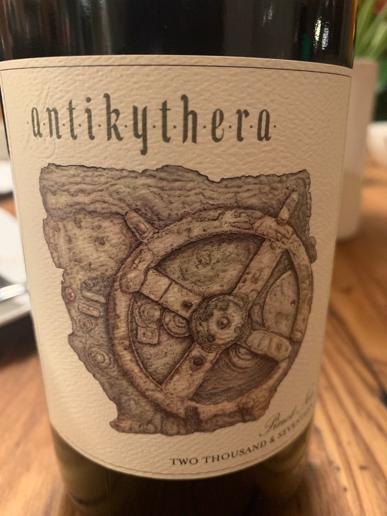 2019 Antica Terra Antikythera アンティカテッラ 2019 Antica Terra Pinot Noir Antikythera - CellarTracker
