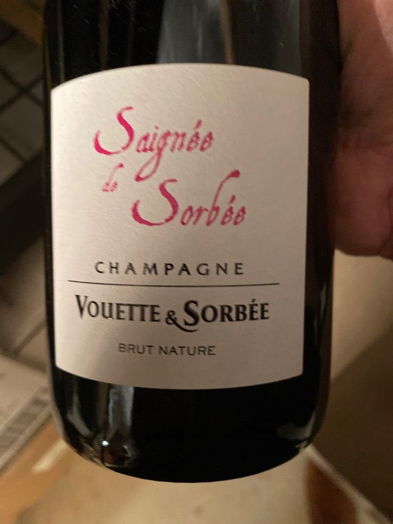N.V. Vouette et Sorbée Champagne Saignée de Sorbée Brut Nature
