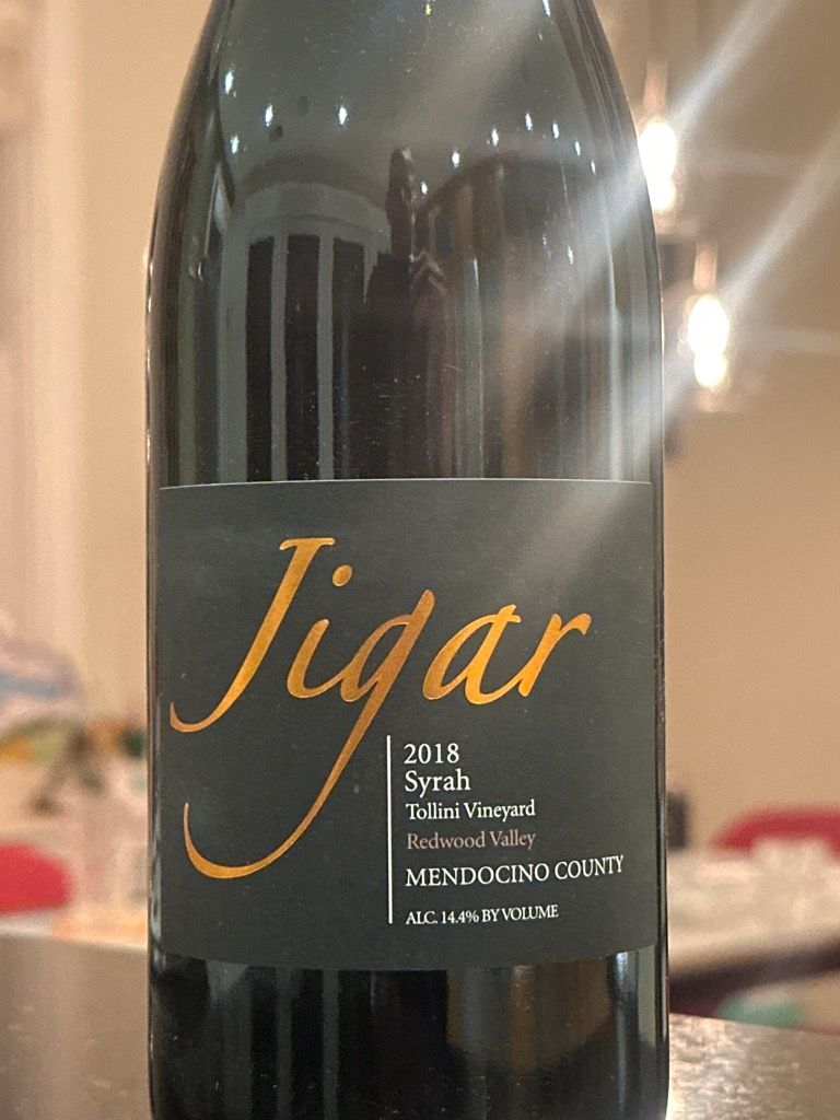 2018 Jigar Syrah Tollini Vineyard - CellarTracker