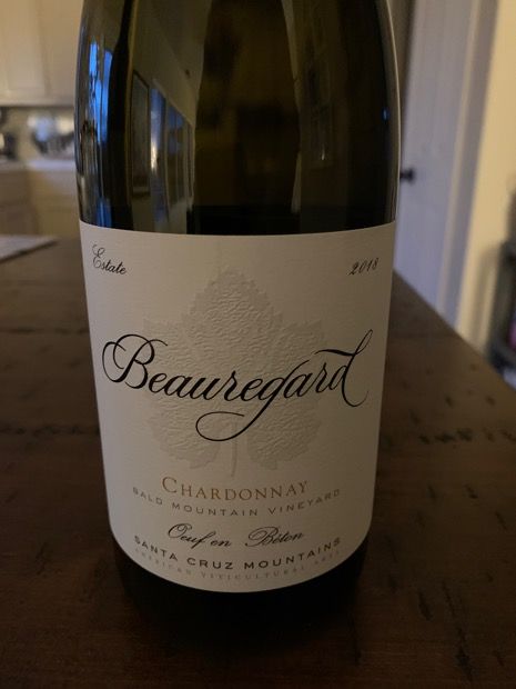 2018 Beauregard Vineyards Chardonnay Oeuf en Béton Bald Mountain ...