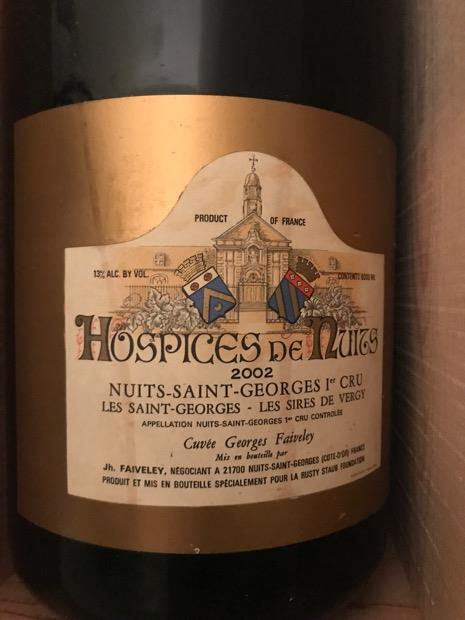 2001 Hospices De Nuits Nuits St. Georges 1er Cru Les Saint Georges ...