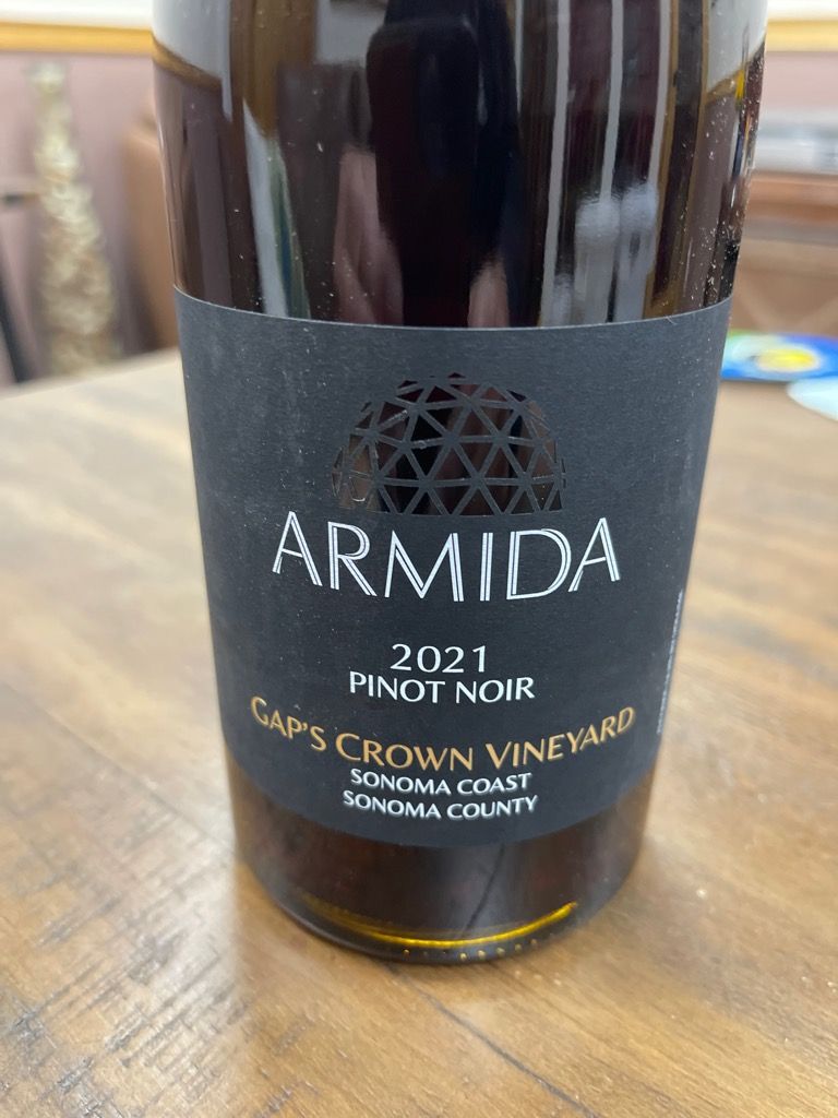 2021 Armida Pinot Noir Gap's Crown Vineyard - CellarTracker