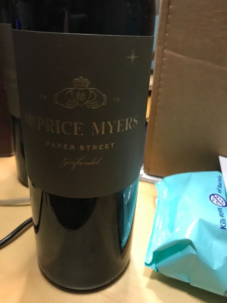 2019 McPrice Myers Zinfandel Paper Street, USA, California, Central