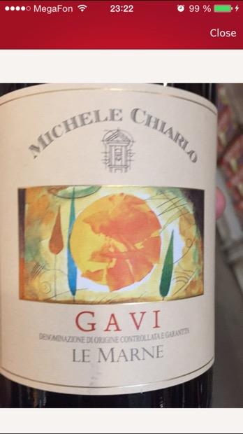 2019 Michele Chiarlo Gavi Le Marne CellarTracker