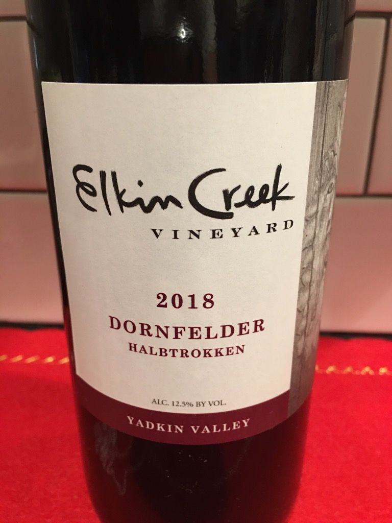 2019 Elkin Creek Vineyard Dornfelder, USA, North Carolina, Yadkin