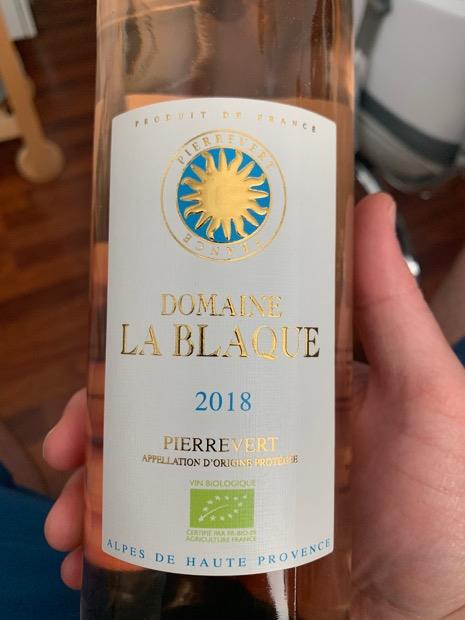 2018 Domaine La Blaque Pierrevert Rosé, France, Provence, Pierrevert ...