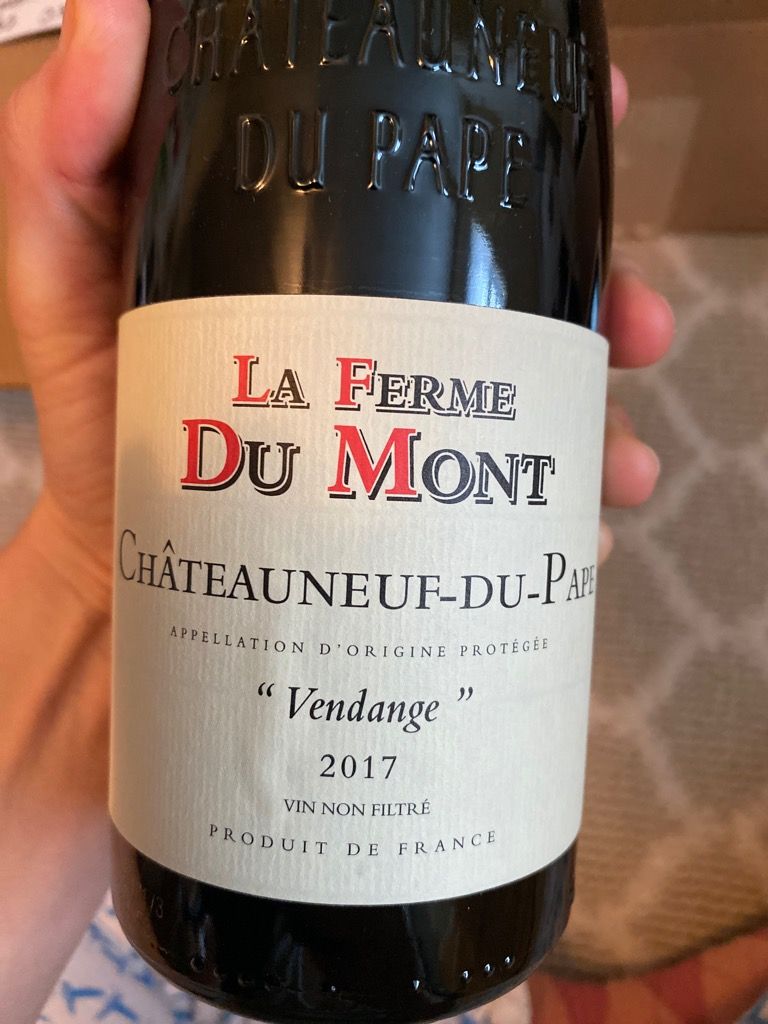 2017 La Ferme du Mont Châteauneuf-du-Pape Vendanges d'Octobre