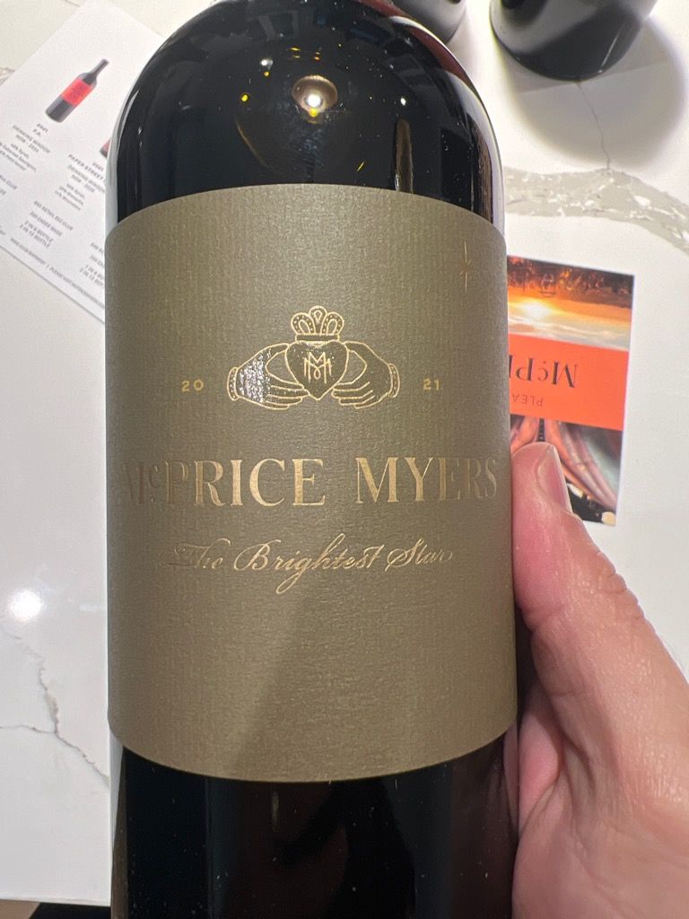 2021 McPrice Myers Zinfandel The Brightest Star Paper Street, USA