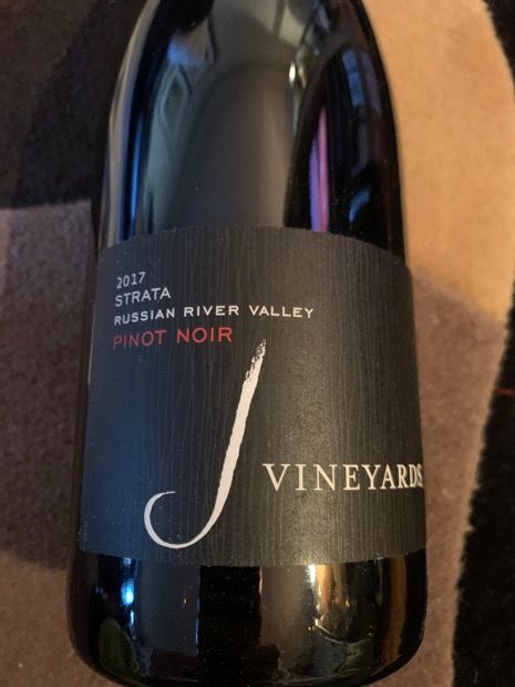 2017 J Vineyards & Winery Pinot Noir Strata Russian River Valley, USA ...