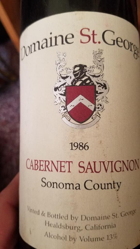 1986 Domaine St. Sauvignon, USA, California, Sonoma