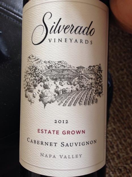 2012 Silverado Vineyards Cabernet Sauvignon Estate Grown Napa 
